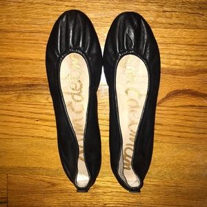Sam Edelman Black Leather Flats